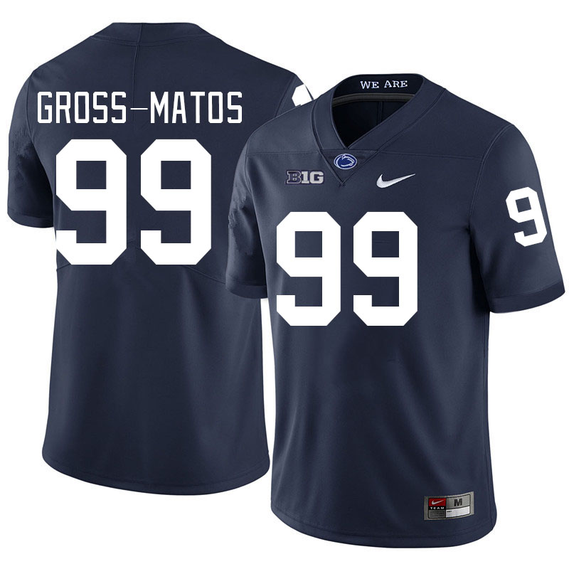 Penn State Nittany Lions #99 Yetur Gross-Matos College Football Jerseys Stitched Sale-Navy